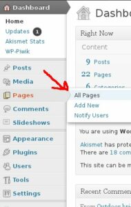 WordPress Menu