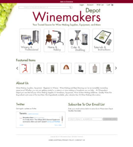 Design for WineMakerDepot.com