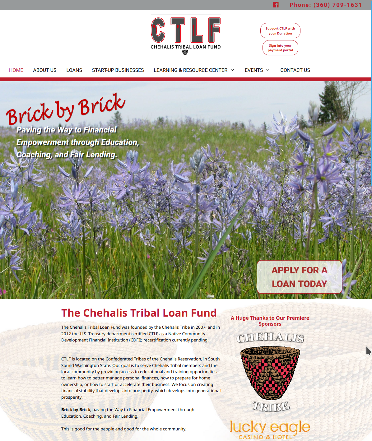 CTLF Chehalis Tribal Loan Fund
Visit the website